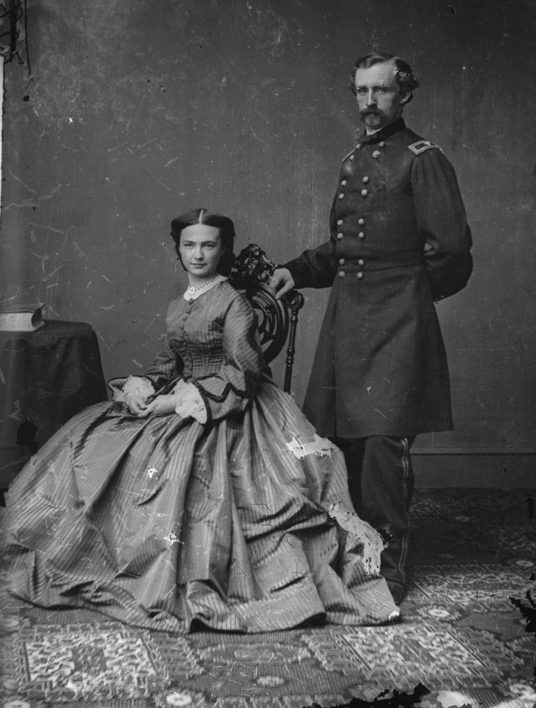 George Custer and Elizabeth Custer. Library of Congress, Prints & Photographs Division,